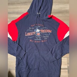 NWT‎ Disney Parks Liberty Freedom Mickey Mouse Hoodie- Medium
